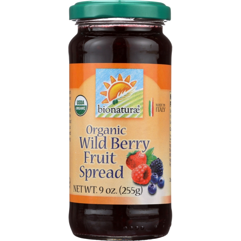 Organic Wild Berry Fruit Spread, 9 oz