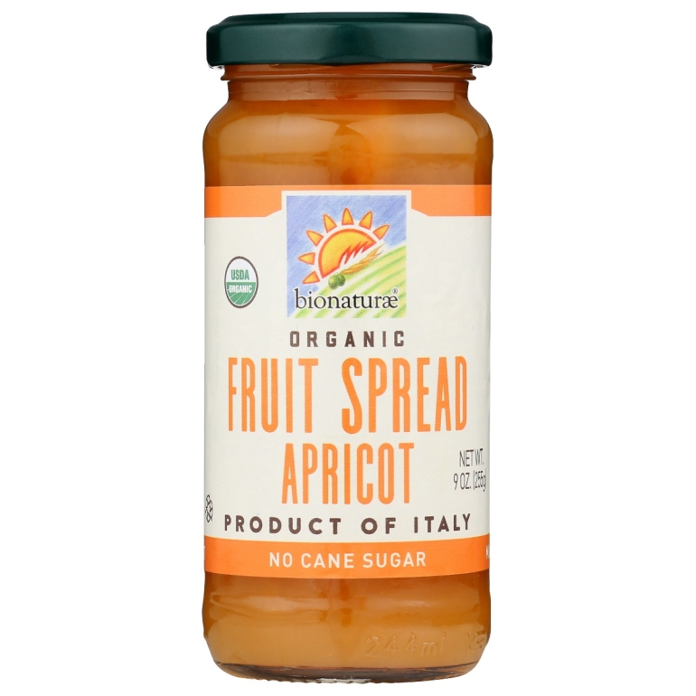 Organic Fruit Spread Apricot, 9 oz