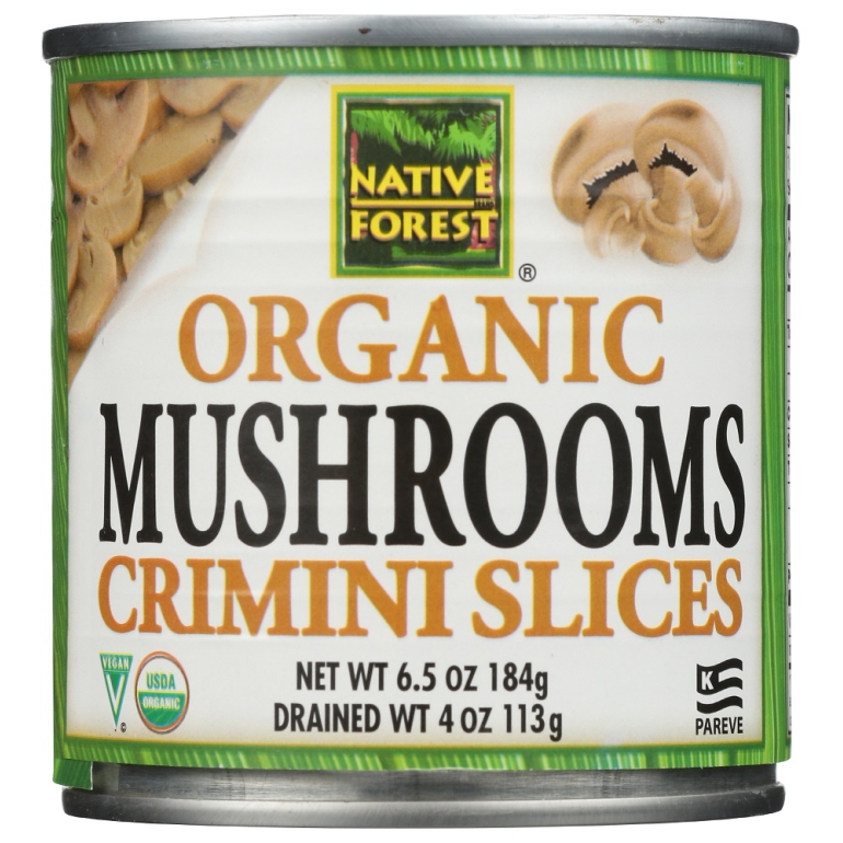 Organic Mushrooms Crimini Slices, 4 oz