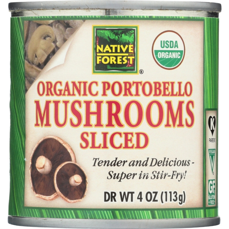 Organic Mushrooms Portobello Slices, 4 oz