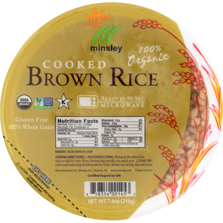 Rice Bowl Steam Brown Organic, 7.4 oz