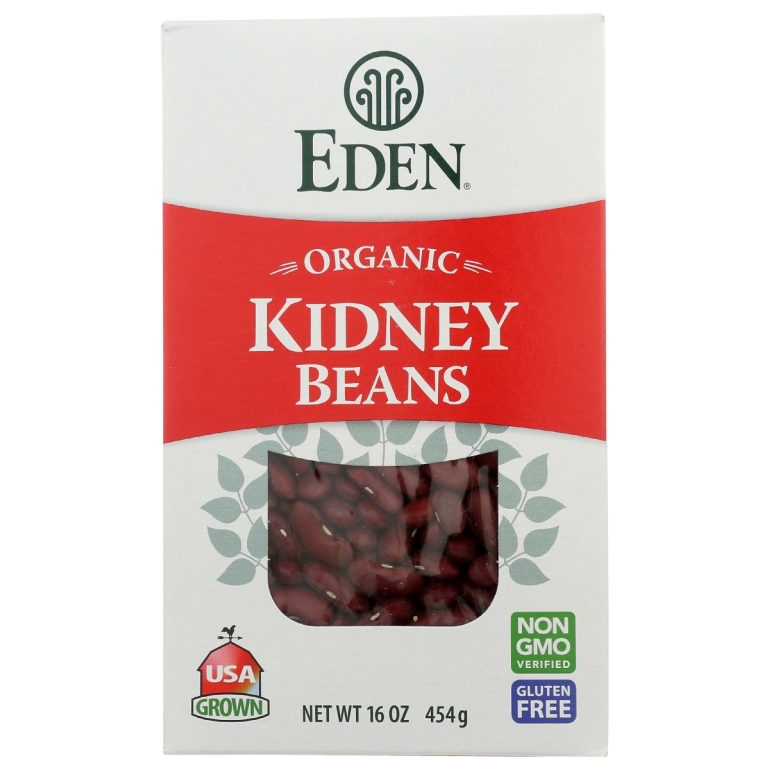 Organic Dark Red Kidney Beans, 16 oz