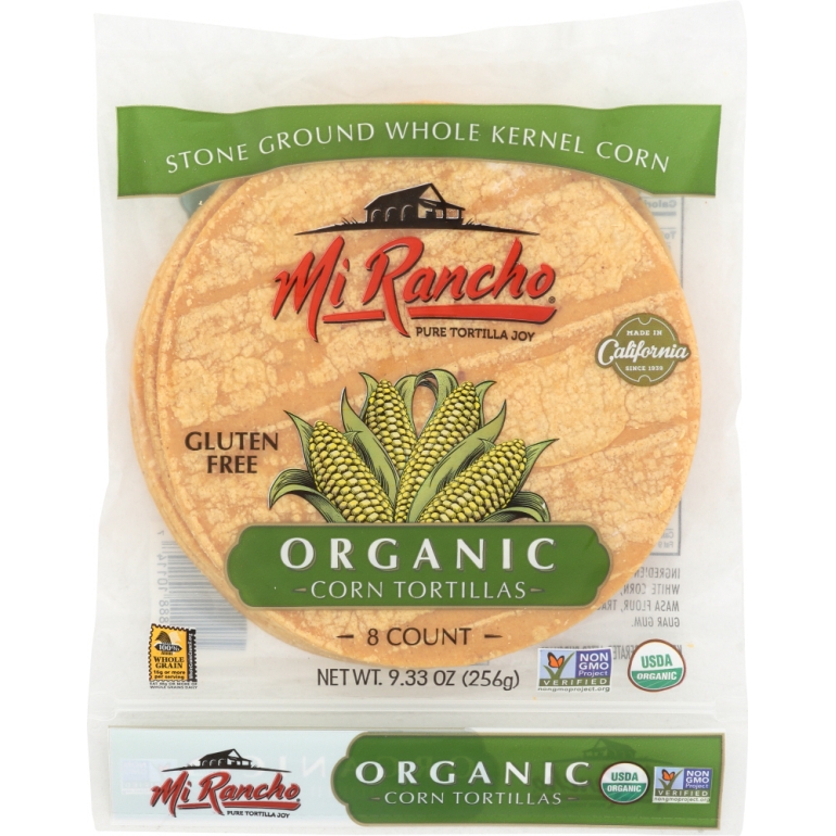 Tortilla Corn Yellow Organic, 9.33 oz