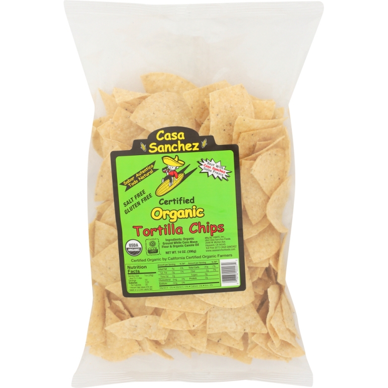 Certified Organic Tortilla Chips, 14 oz