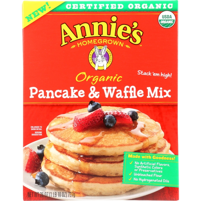 Mix Pancake Waffle Org, 26 oz