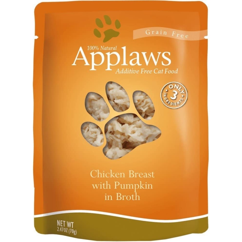 Cat Food Pouch Chicken Pumpkin, 2.47 oz