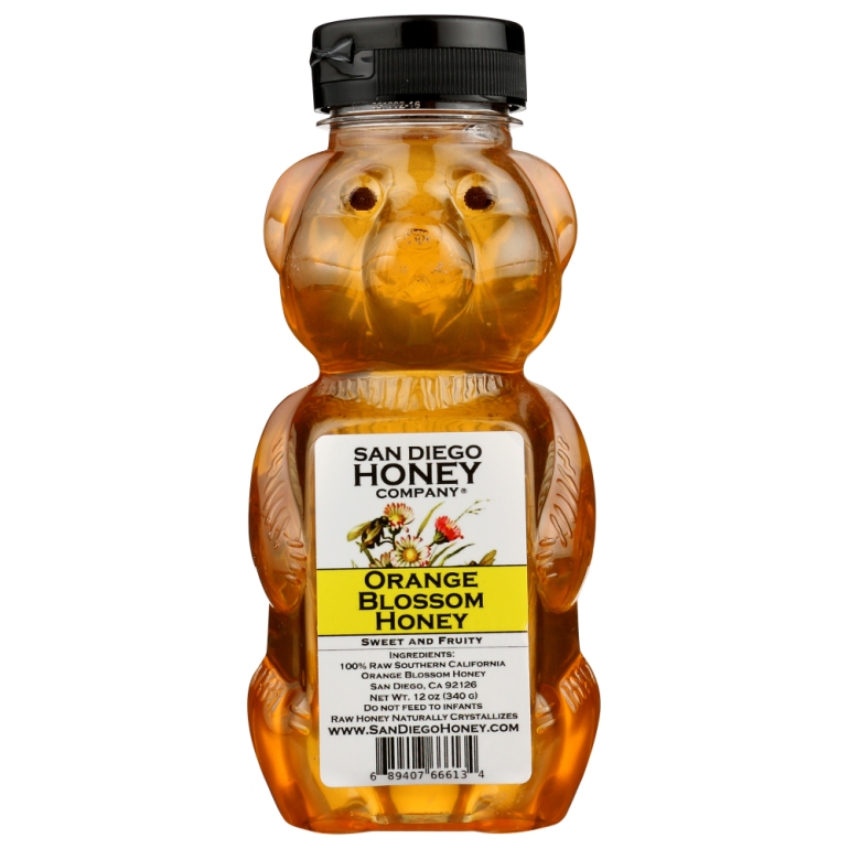 Raw Orange Blossom Honey, 12 oz