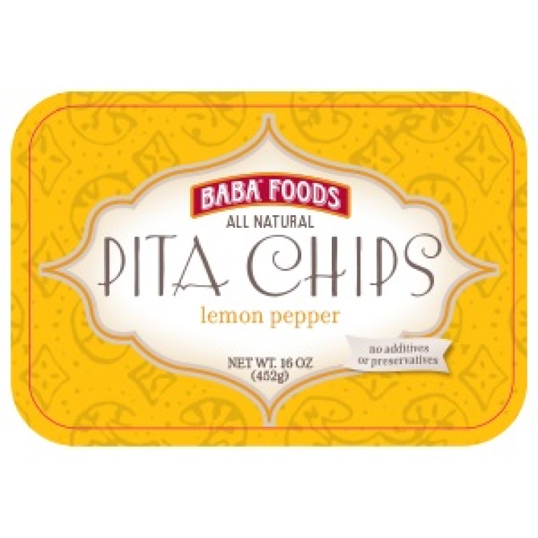 Lemon Peppers Pita Chips, 16 oz