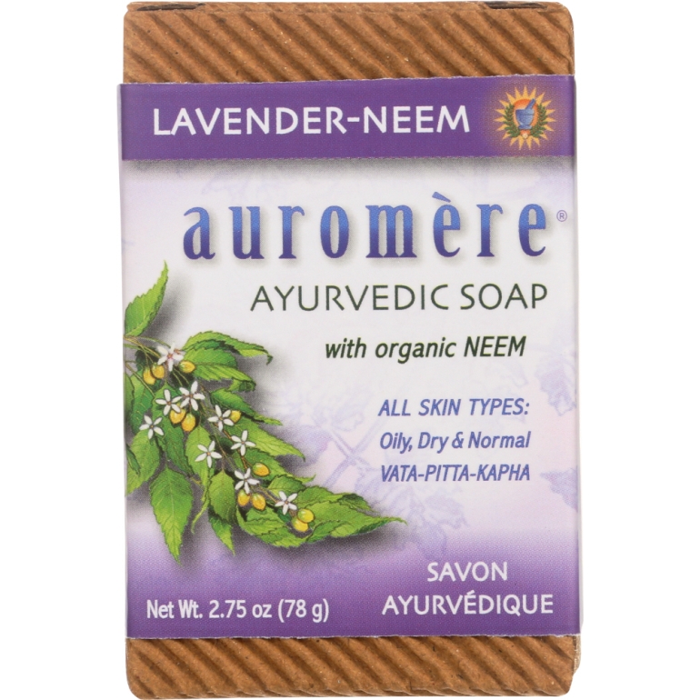 Lavender Neem Ayurvedic Soap Bar, 2.75 oz