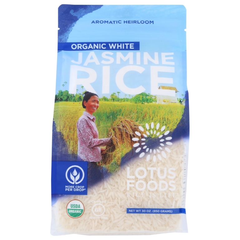 Organic White Jasmine Rice, 30 oz