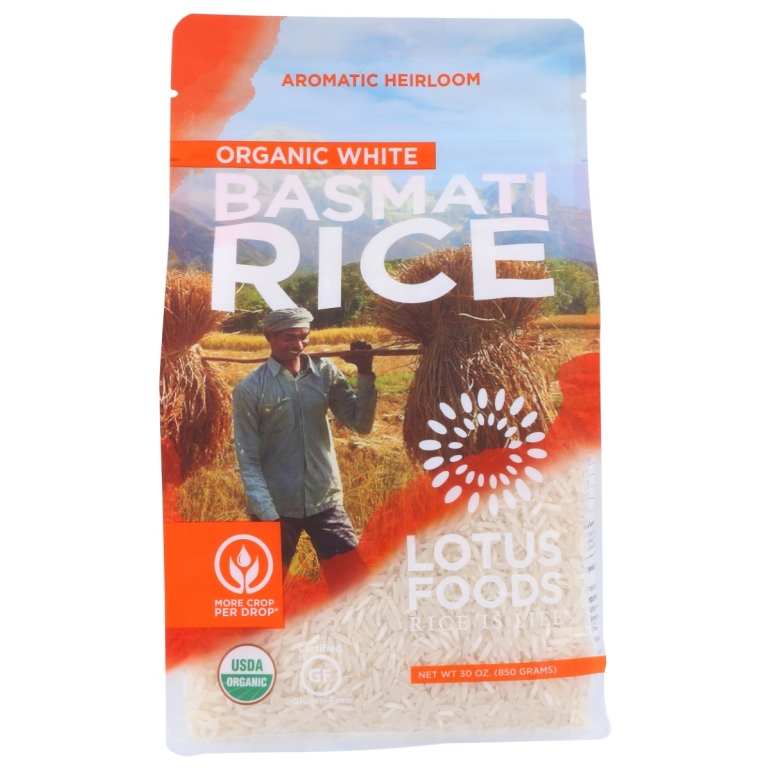 Regenerative Organic White Basmati Rice, 30 oz