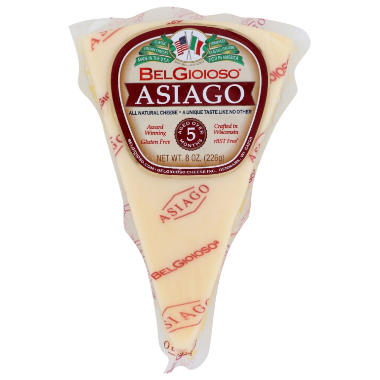 Asiago Wedge Cheese, 8 oz