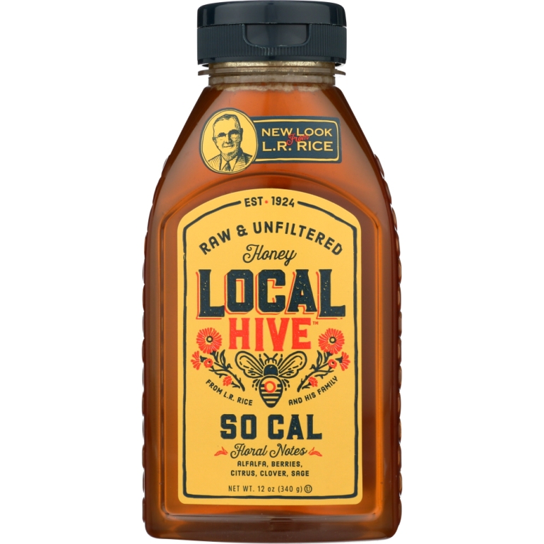 Honey So Cal Raw Unfiltered, 12 oz
