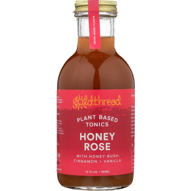 Plant Based Tonic Honey Rose, 12 oz