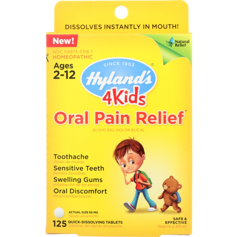 4 Kids Oral Pain Relief, 125 tb