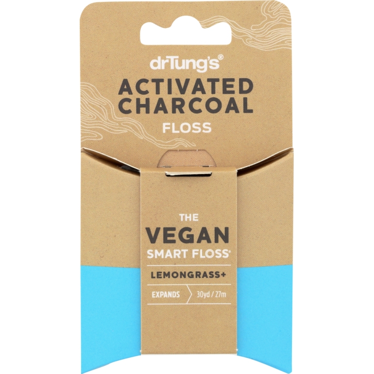 Floss Charcoal Activated Vegan, 30 yd