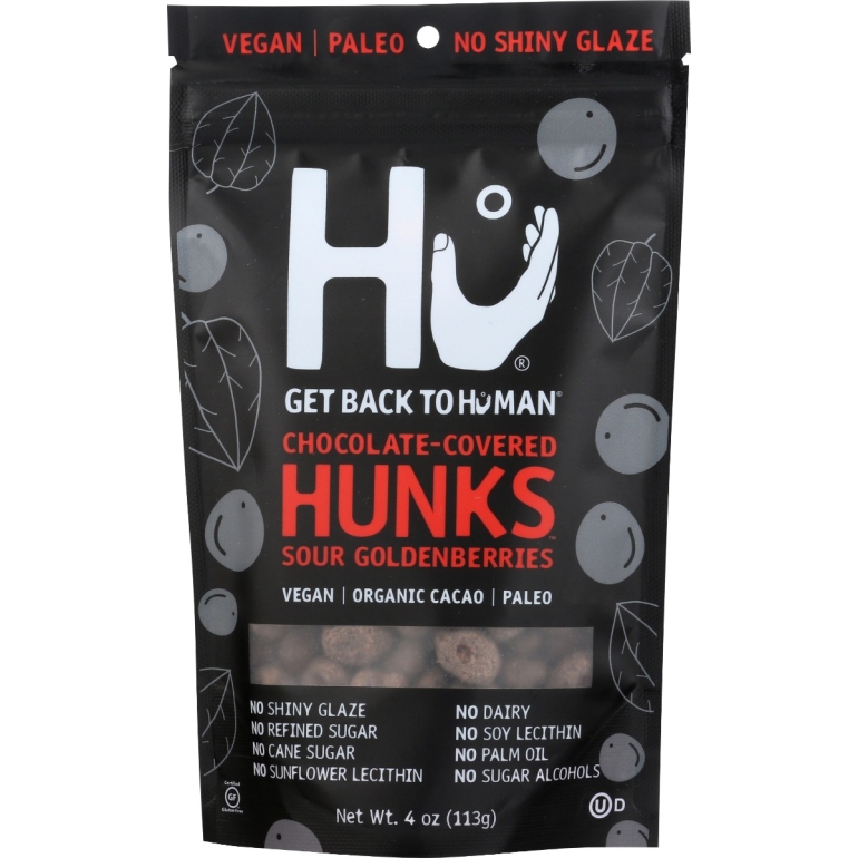 Chocolate Covered Hunks Sour Golden Berries, 4 oz