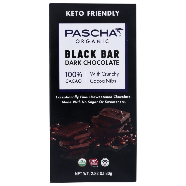 Dark Chocolate with Organic Cocoa Nibs, 2.82 oz