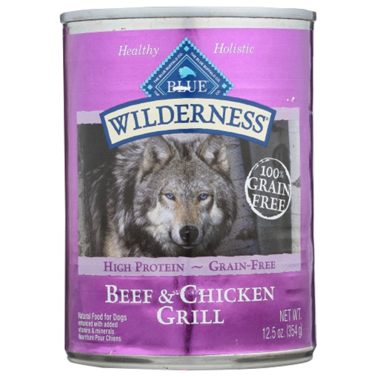 Wilderness Adult Dog Food Beef and Chicken Grill, 12.50 oz