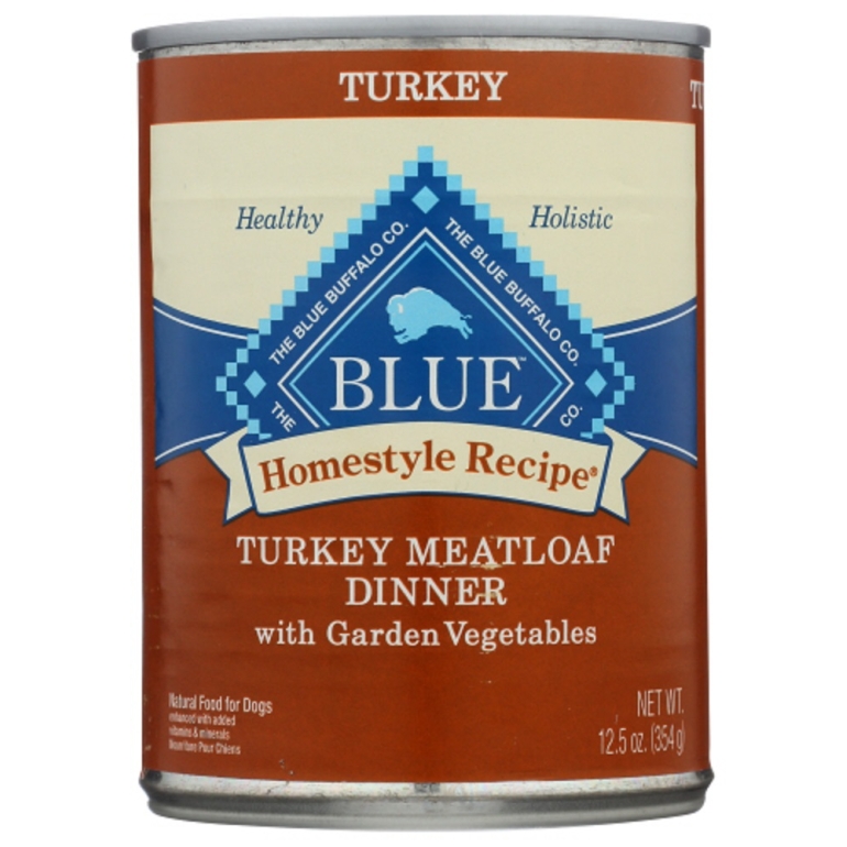 Homestyle Recipe Adult Dog Food Turkey Meatloaf Dinner with Garden Vegetables, 12.50 oz