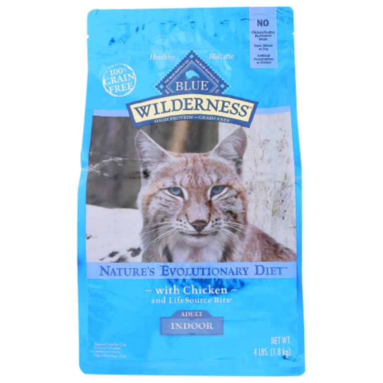 Wilderness Adult Indoor Cat Food Chicken Recipe, 4 lb