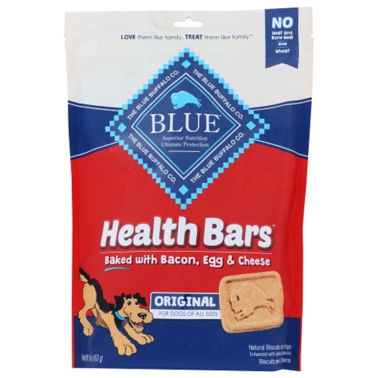 Health Bars Baked with Bacon, Egg and Cheese Crunchy Dog Biscuits, 16 oz