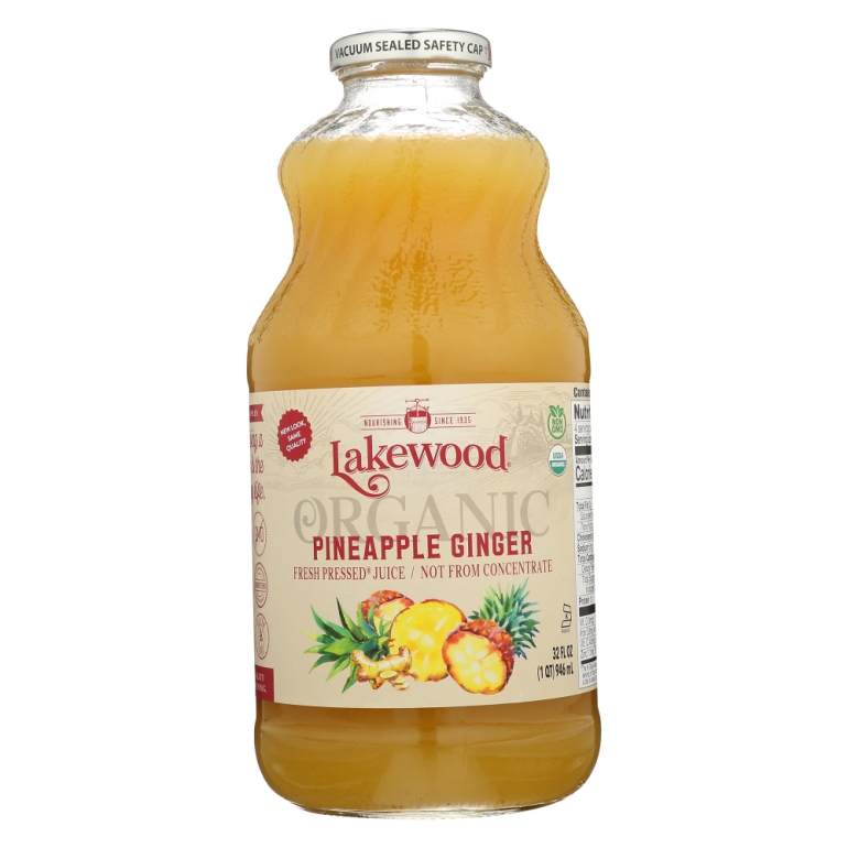 Organic Pineapple Ginger Juice, 32 fl oz
