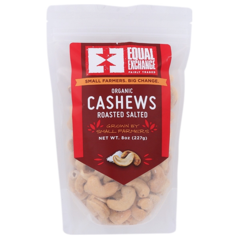 Organic Roasted Salted Cashews, 8 OZ