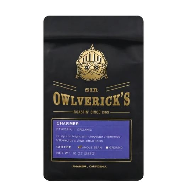 Coffee Charmer Ethiopia Whole Bean Organic, 10 oz