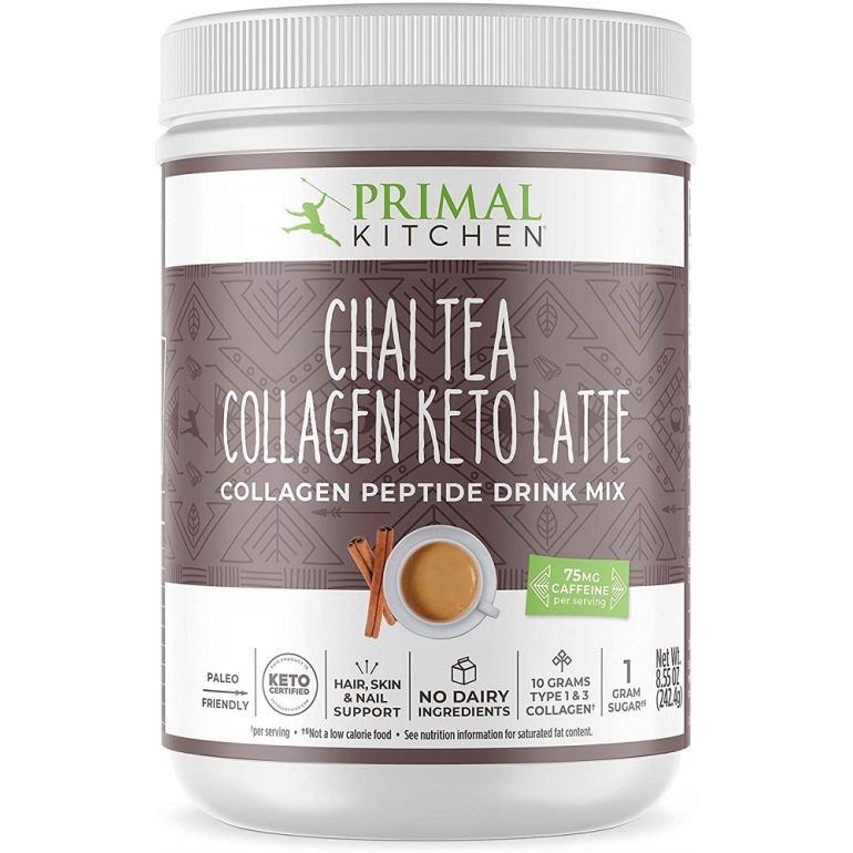 Chai‌ ‌Tea‌ ‌Collagen‌ ‌Keto‌ ‌Latte‌ Drink Mix, 8.55 oz