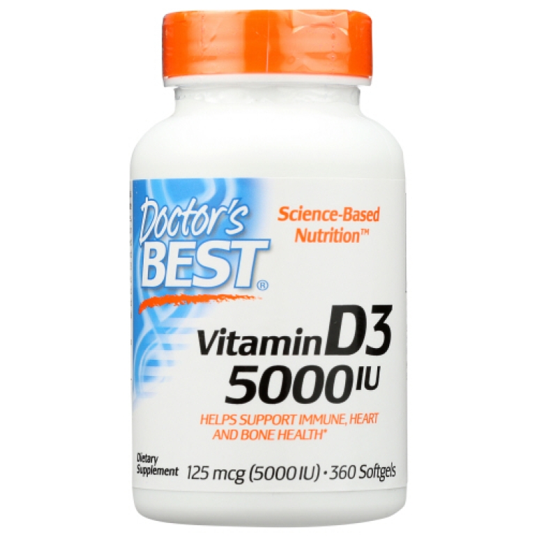 Vitamin D3 5000Iu, 360 sg