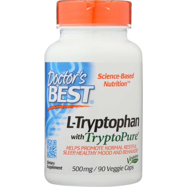 L Tryptophan With Tryptopure 500Mg, 90 vc