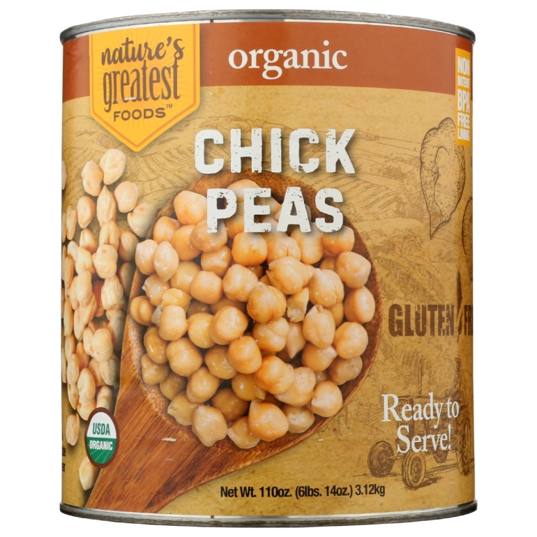 Chick Peas Organic, 110 OZ
