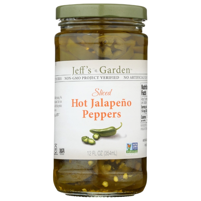 Sliced Hot Jalapeño Peppers, 12 fo