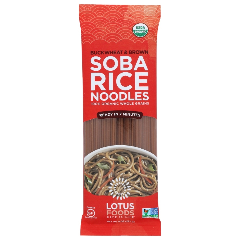 Noodles Brn Rice Soba Org, 8 oz