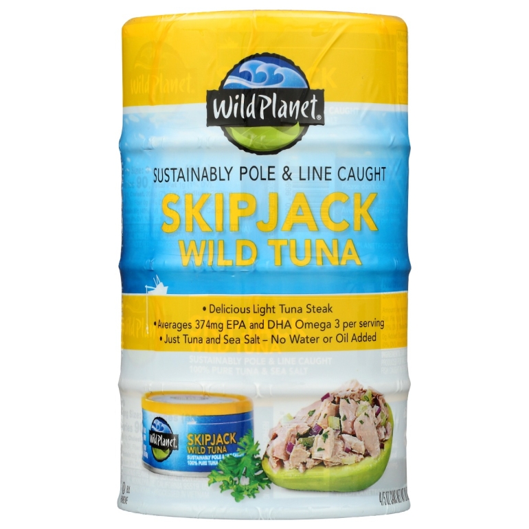 Skipjack Wild Tuna 4 Count, 20 oz