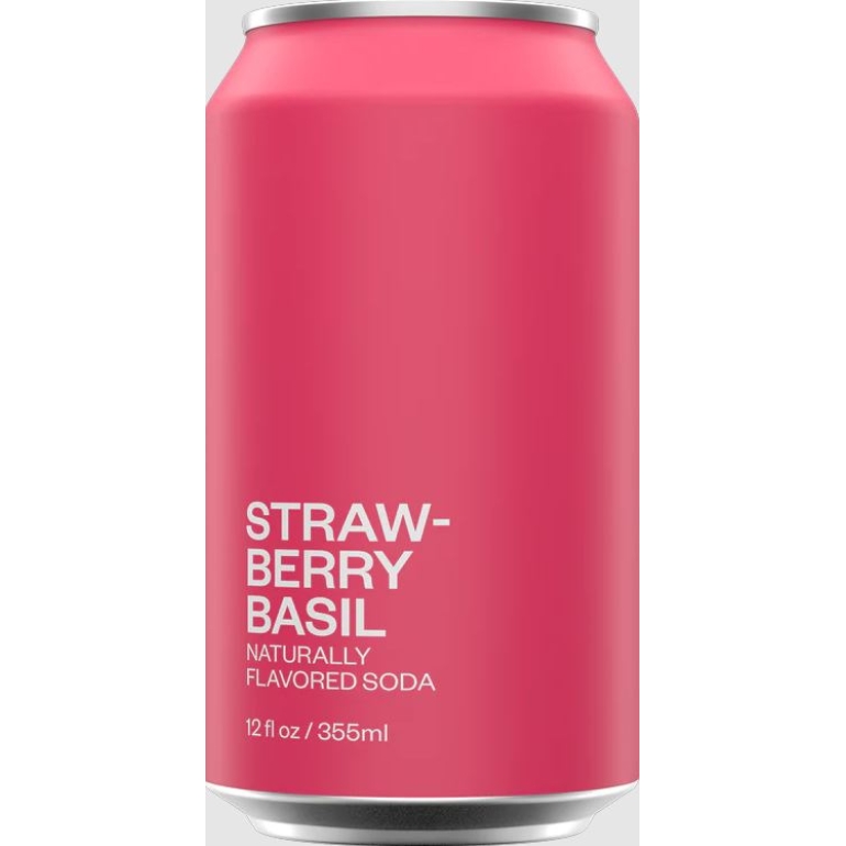 Strawberry Basil Soda, 12 fo