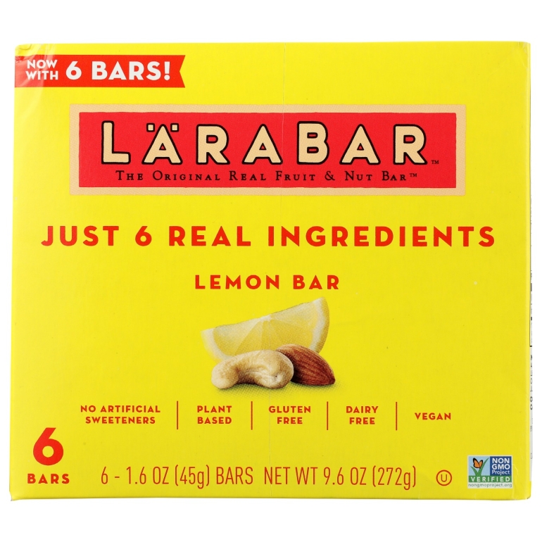 Bar Lemon 6 Bars, 9.6 oz