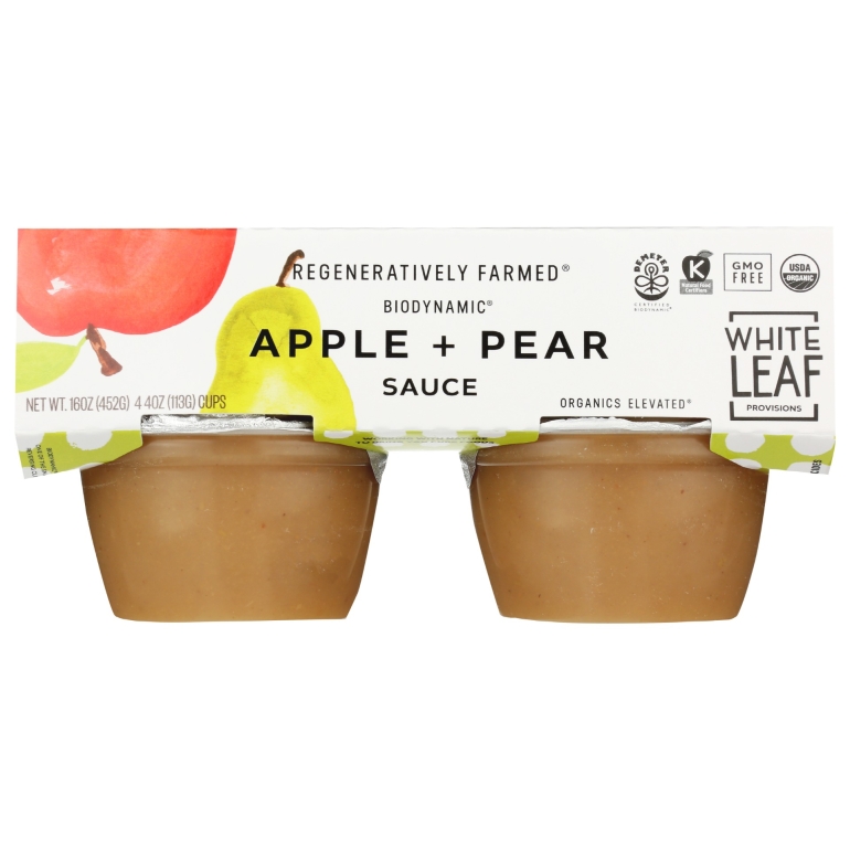 Applesauce Pear 4Pk, 16 oz
