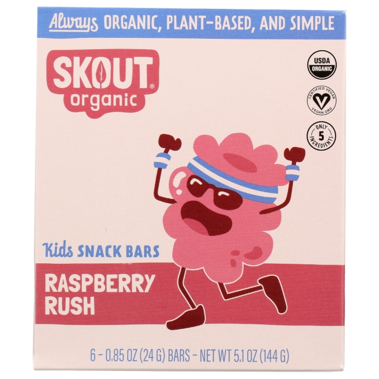 Organic Raspberry Rush Kids Bar, 5.1 oz
