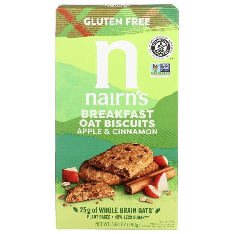 Apple and Cinnamon Breakfast Oat Biscuits, 5.64 oz