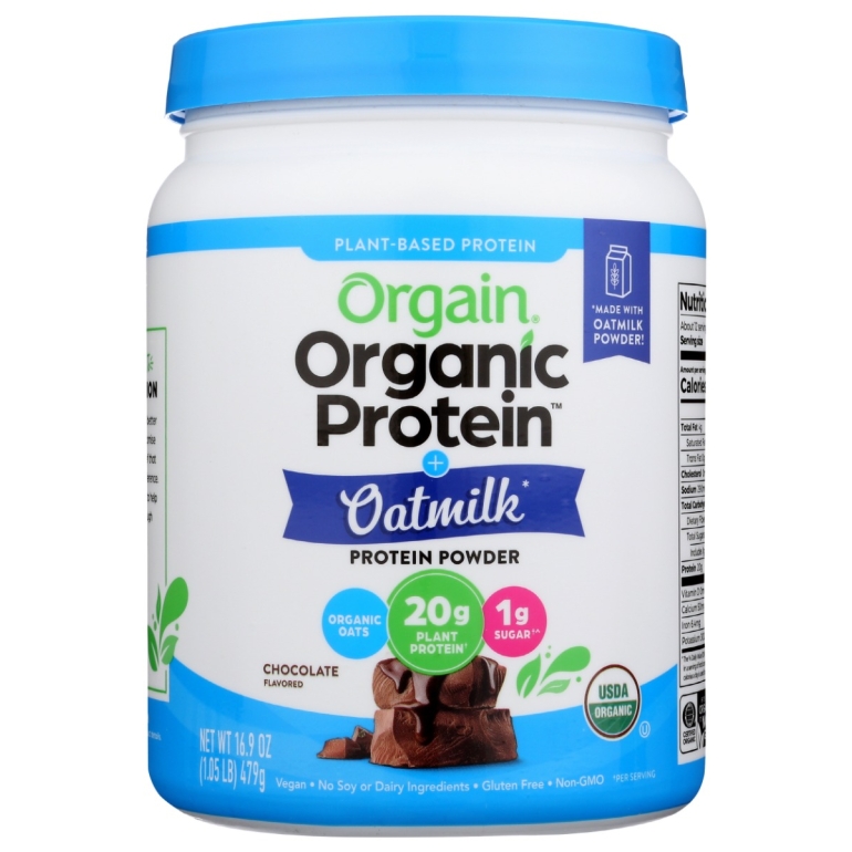 Organic Protein Oatmilk Plant Based Protein Powder, 16.9 oz