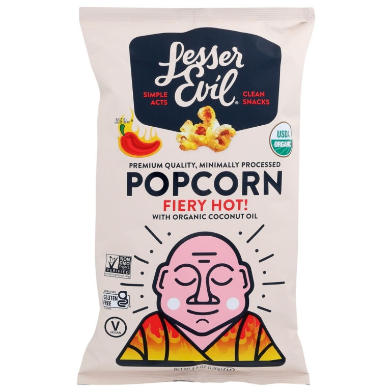 Popcorn Fiery Hot Organic, 4.6 OZ