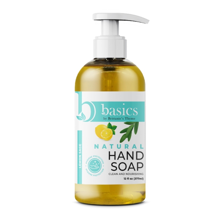 Lemon Sage Natural Hand Soap, 12 oz