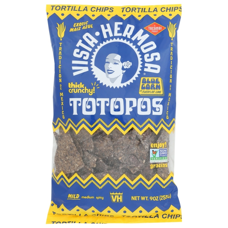 Totopos Blue Corn Tortilla Chips, 9 oz