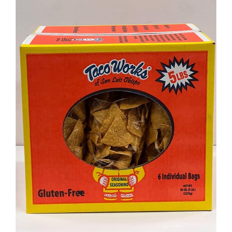 Chips Tortilla Original Box, 80 OZ