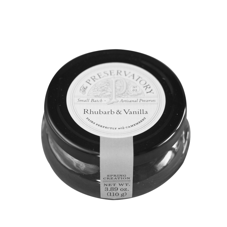 Rhubarb and Vanilla Spread Preserves, 3.89 oz