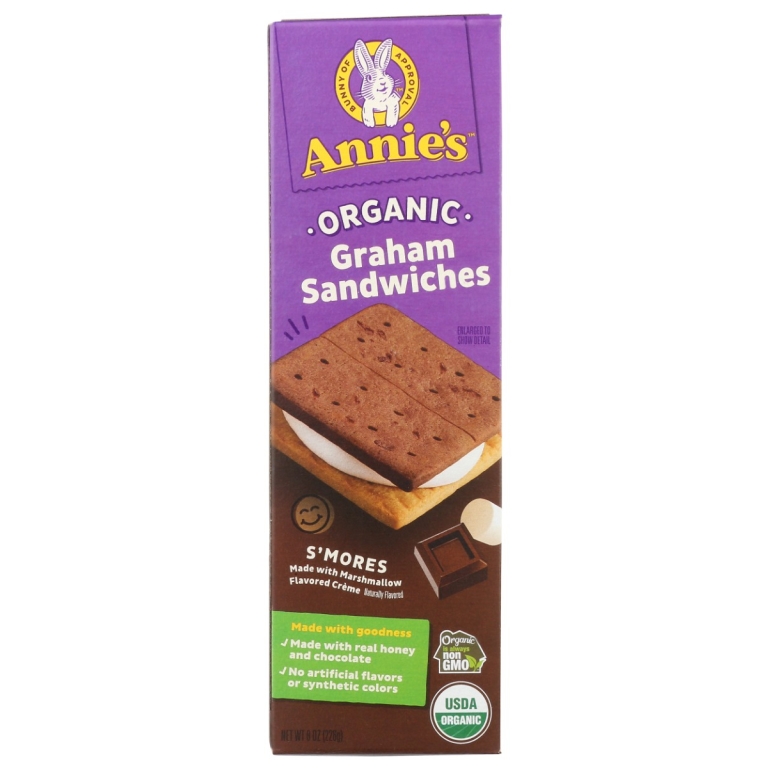 Organic Smores Graham Sandwiches, 8 oz