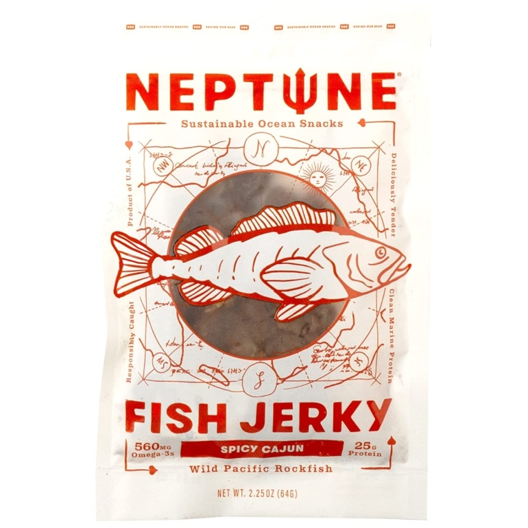 Spicy Cajun Rockfish Jerky, 2.25 oz