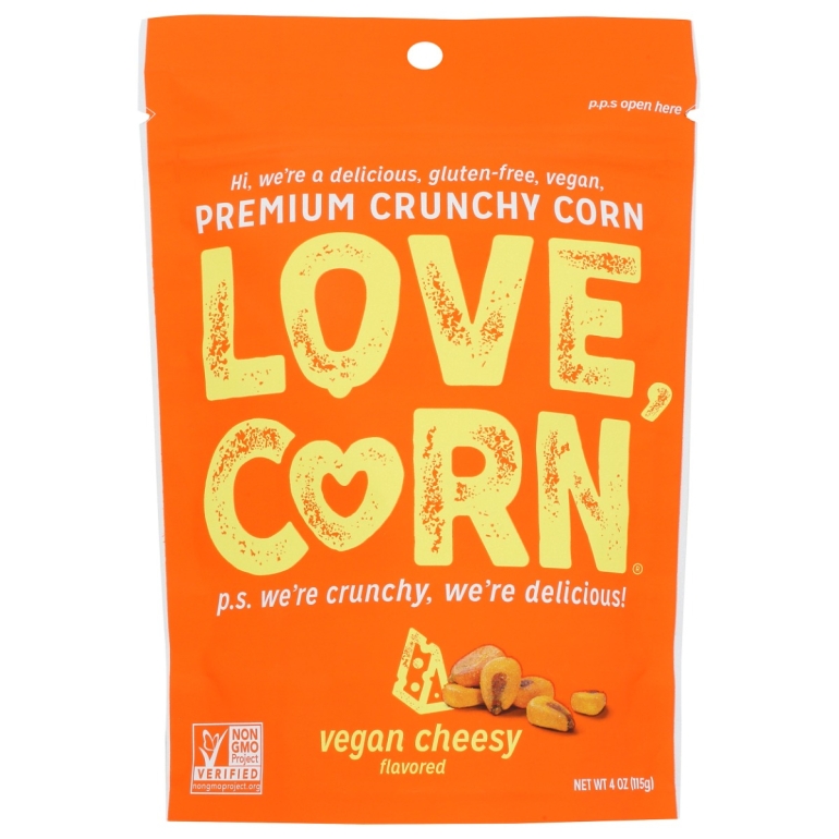 Love Corn Vegn Chezy Shre, 4 OZ
